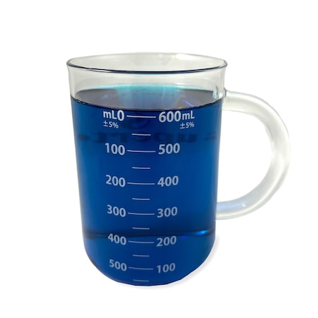 Supertek Beaker Mug, Glass, 600ml 15.106.0600-sp